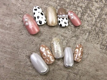 ネイルサロンアンドスクール ミュー(Nail Salon & school mieux)/レオパードネイル☆豹柄ネイル☆