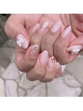 ビューティームーン(beauty moon)/ピンクミラーとリボンパーツ