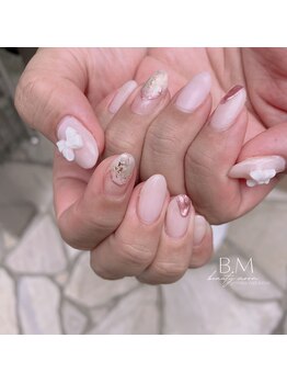 ビューティームーン(beauty moon)/ピンクミラーとリボンパーツ