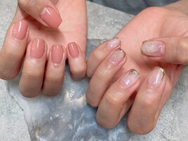 アシメワンカラー　ニュアンス