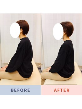 ナオル整体 蒲田院(NAORU整体)/40代女性施術事例【猫背姿勢】