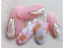 ネイリックス 栄ガスビル(NAILX)/フラワー＆ニュアンスネイル☆