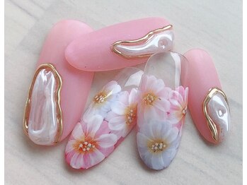 ネイリックス 栄ガスビル(NAILX)/フラワー＆ニュアンスネイル☆