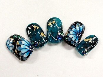 クリスタルネイル ボンベルタ橘店(CRYSTAL NAIL)/フラワーネイル