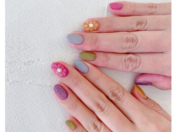 ~ぷっくりフラワーネイル~