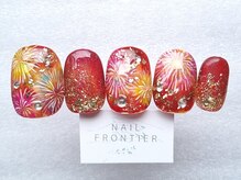 ネイルフロンティア 吉祥寺(NAIL FRONTIER)/深紅花火アート11980円