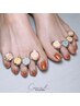 【光で輝く流行りのおしゃれnail】韓国発☆《フット》フラッシュジェル¥8200