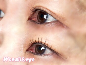エムズ ネイル アンド アイ(M’s nail & eye)/☆まつ毛パーマ☆before→after