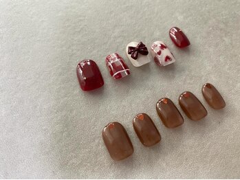 ミラ(milla.)/chocolate × bordeaux