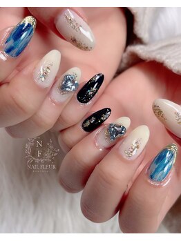 ネイルフルール/マーブル