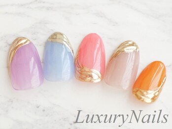 ラグジュアリーネイルズ タカダノババ(Luxury Nails Takadanobaba)/カラフルカラー*ミラー