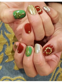 ネイルサロン リスタ(Rista)/クリスマス　ツリー　リース