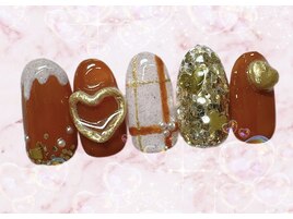 立体アート◎バレンタインネイル