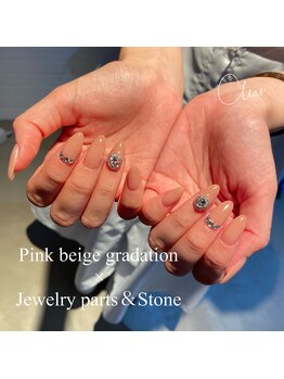 クリア なんば店(Clear)/ピンクベージュ×パーツ