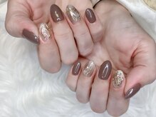 ドットミーバイシュエット(dot Me by chouette)/秋の大理石風ネイル