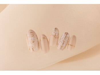 ヴァンネイル(VINGT NAIL nail&eye beauty)/シンプルツイードネイル
