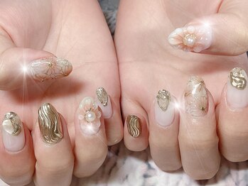 ハッピービューティー(Happy Beauty)/和柄ネイル☆成人式にも!