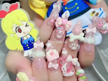 【チップ長さだしネイル】