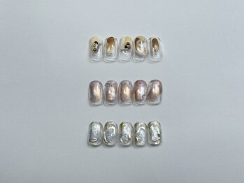 フィロンネイル 武蔵小杉店(filonnail)の写真/周りにも好評なニュアンスデザイン多数!飽きずに楽しめるよう毎月更新され複数種類から選択可!カラー変更も