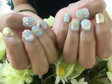 プルミエ ネイル(Premier Nail)/３Dシェルネイル☆タイダイ柄