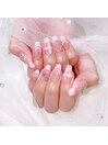 フレンチハートネイル