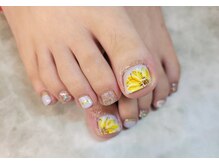 ネイルサロンカリプソ(Nail Salon Calypso 2)/フットのフラワーネイル♪