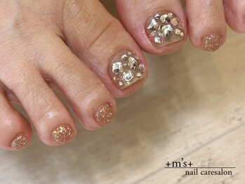 フットワンカラー＋ビジュー追加