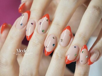 ミーディア(Medea)の写真/【スカルプ長さだし◆¥10000～】洗練されたシンプルで上品な垢抜け♪爪のコンプレックスにも◎