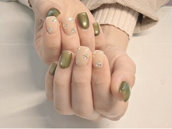 ネイルスタジオ アンビエント 表町店(Nail Studio ambient)の写真/【お手元から魅力を演出】トレンド～繊細で上品なデザインもお任せください◎