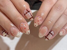 チークマグ/チェック/ハート