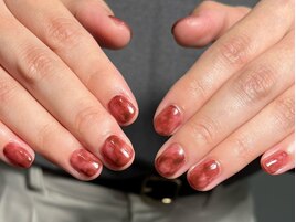 ボルドーニュアンスネイル
