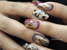 トゥデイム(TODAY'm)/ヒョウ柄ネイル
