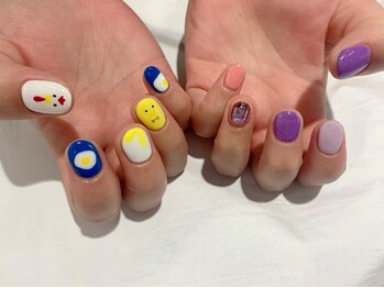 ネイルキュート アンド クールラッシュ 亀有店(nailcute & CoolLash)/ひよこネイル