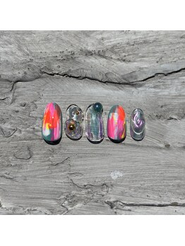 ネイルズ モダ(NAIL'S MODA)/5月の新作1/ネオンクラッシュ