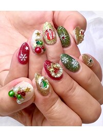クリスマスネイル