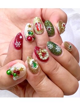 クリスマスネイル