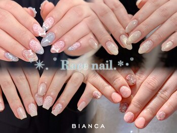 ビアンカ 栄店(Bianca)の写真/【最新を定額デザインで◎】オフィスネイルの範囲で最大限に煌めく！周りと差をつける可愛いが揃うサロン◎