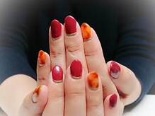 ウォーターワールド 大和店(WATER WORLD)/べっ甲柄ネイル