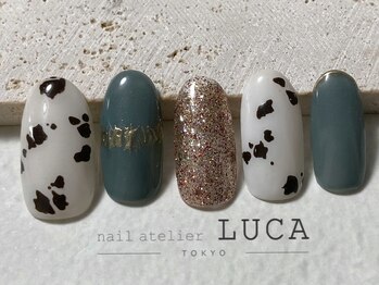 ネイルアトリエルカ(nail atelier LUCA)/M-913 大人ダルメシアンネイル