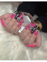 ホクリノ(Hokulino)/ピンク×透け感ヒョウ柄