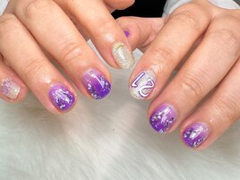 推しネイル×押し花