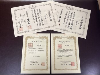 ハルシオンの写真/必須の免許に加えて養成学校での教員資格も保有(保有者数：約2000人)、より幅広い知識技術を提供します。