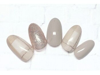 アルセア 上野御徒町店(Alcea)/チェックネイル 冬 オフィス