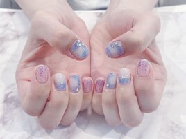 #紫陽花ネイル #ニュアンス