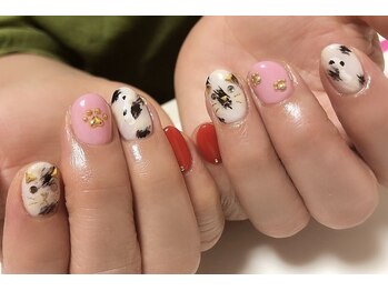 ルアナネイルナゴヤ(LUANA nail nagoya)/猫ちゃんネイル♪