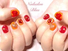 ネイルサロンブリス(nail salon Bliss)/☆埋め尽くしハートネイル☆