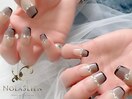 バイカラーネイル　フィルイン