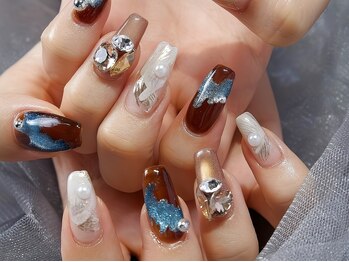 ネイルアンドアイラッシュ シシュ なんば本店(nail&eyelash SyiSyu)の写真/パラジェル登録店★長さ出しや持ち込みデザインも対応！形,ツヤにもこだわった美しい仕上がりで大人気◎