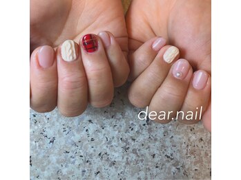 ディアネイル(dear.nail)/ニットネイル☆チェック柄