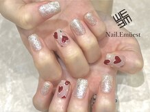 ネイル エミュスト(Nail Emuest)/ハートネイル/ラメネイル/Mai